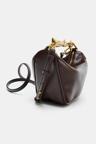 Мини-сумка с металлической ручкой- Заказать в России