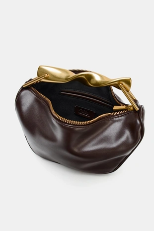 Мини-сумка с металлической ручкой- Заказать в России