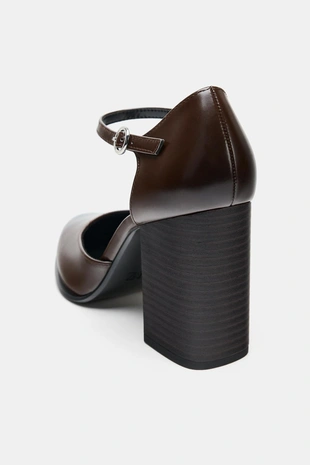 Туфли-мерджедиты на широком каблуке- Заказать в России