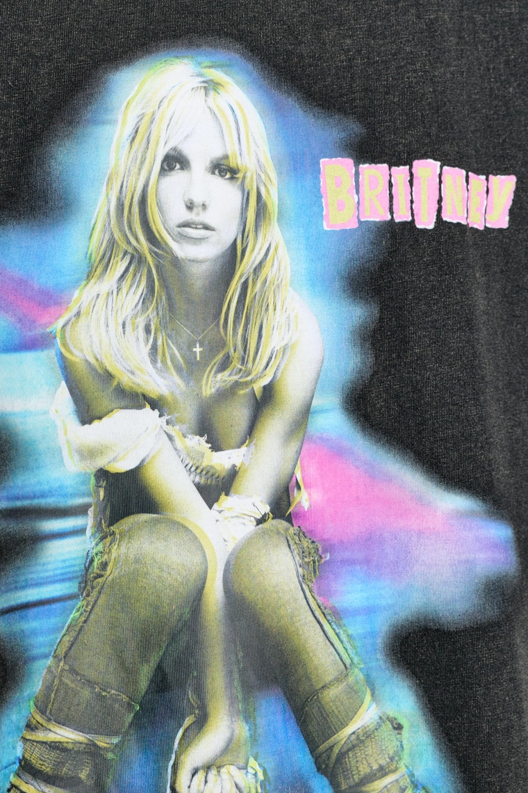 Футболка с эффектом выцветания britney spears