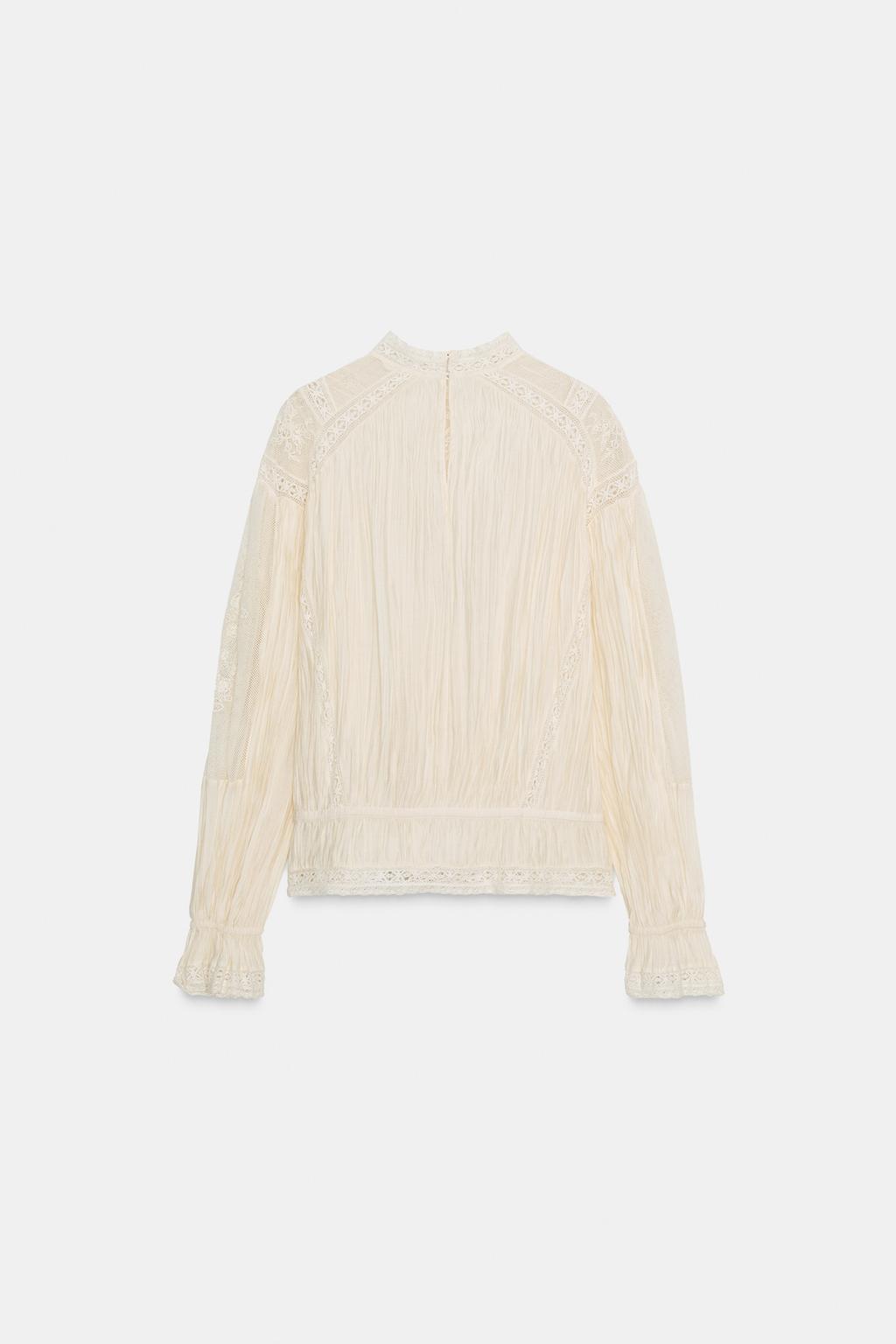 БЛУЗА В РОМАНТИЧНОМ СТИЛЕ С ВЫШИВКОЙ — ZW COLLECTION
