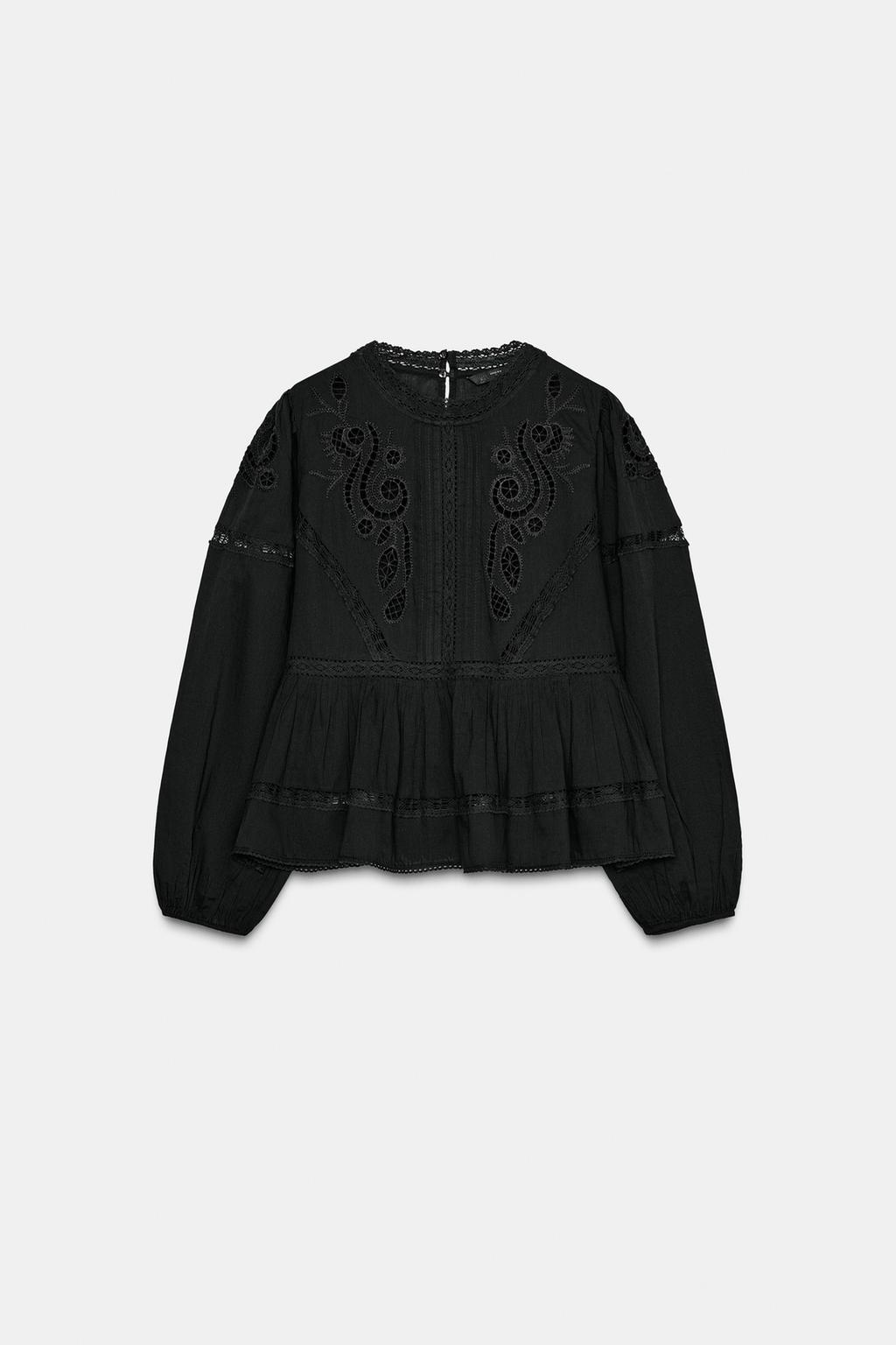 БЛУЗА В РОМАНТИЧЕСКОМ СТИЛЕ С ВЫШИВКОЙ — ZW COLLECTION