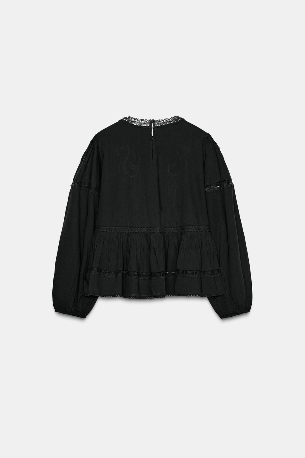 БЛУЗА В РОМАНТИЧЕСКОМ СТИЛЕ С ВЫШИВКОЙ — ZW COLLECTION