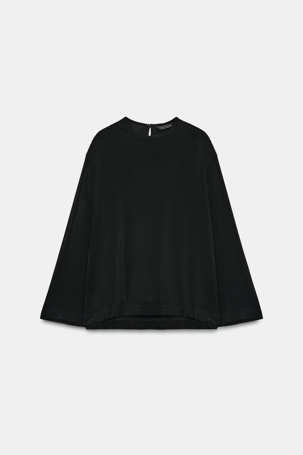 БЛУЗА ИЗ СТРУЯЩЕЙСЯ ТКАНИ — ZW COLLECTION