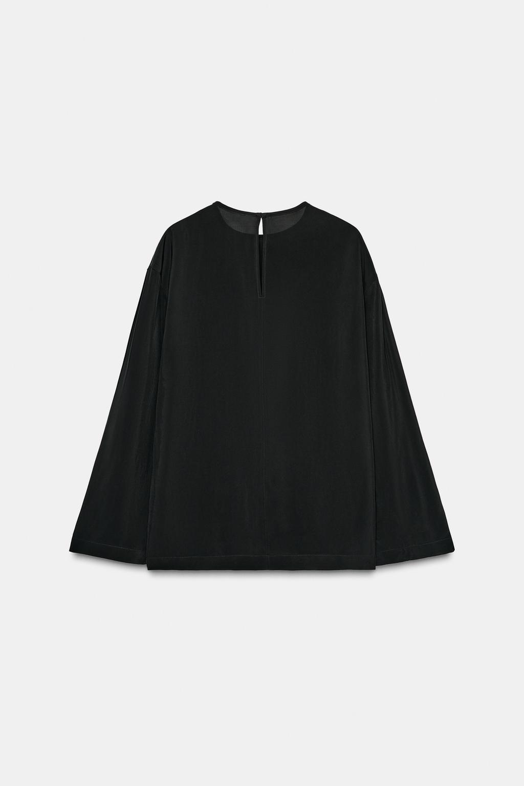 БЛУЗА ИЗ СТРУЯЩЕЙСЯ ТКАНИ — ZW COLLECTION