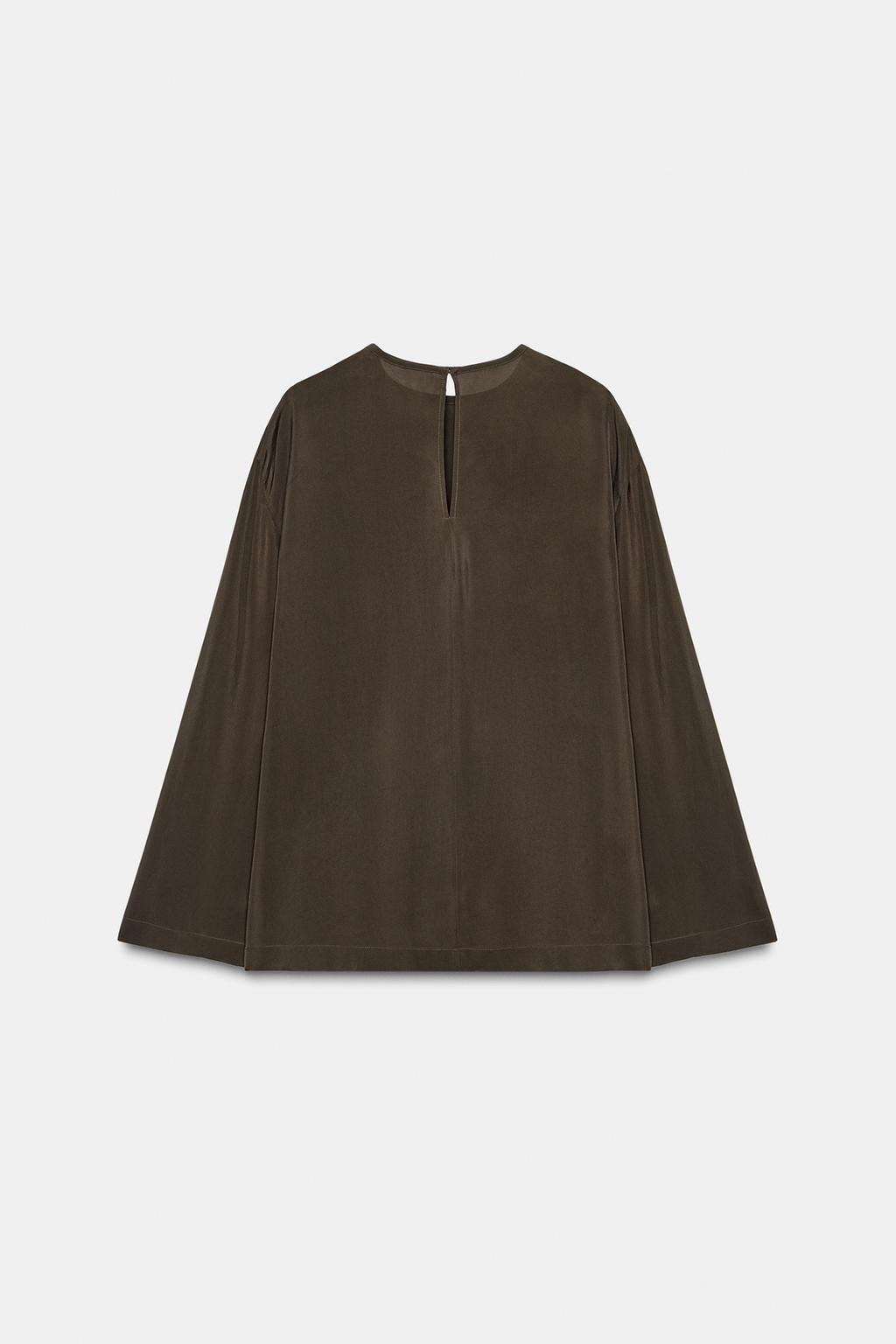 БЛУЗА ИЗ СТРУЯЩЕЙСЯ ТКАНИ — ZW COLLECTION