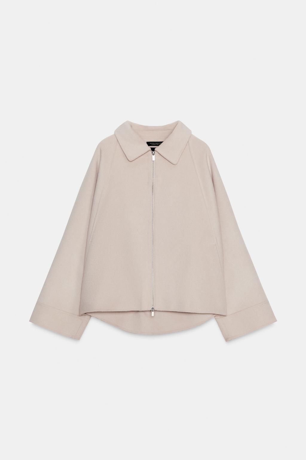 КУРТКА ИЗ ШЕРСТИ С ЗАСТЕЖКОЙ-МОЛНИЕЙ — ZW COLLECTION