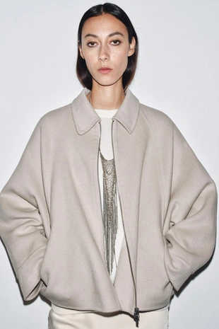 Куртка из шерсти с застежкой-молнией — ZW COLLECTION- Заказать в России