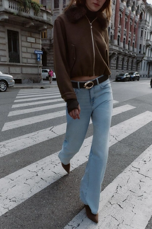 Джинсы Z1975 WIDE-LEG с высокой посадкой- Заказать в России