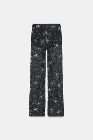 Брюки с бусинами и пайетками- Заказать в России