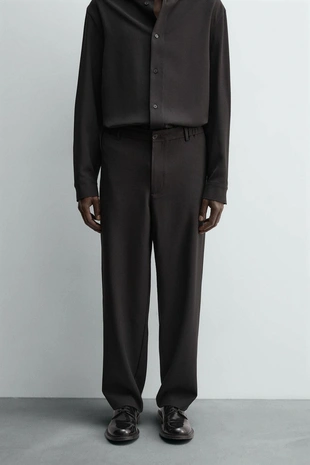 Струящиеся брюки RELAXED FIT- Заказать в России