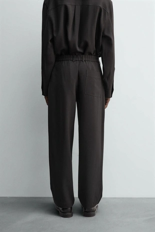 Струящиеся брюки RELAXED FIT- Заказать в России