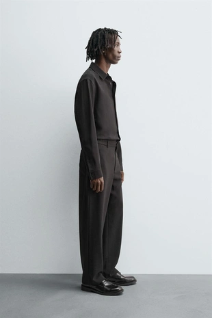 Струящиеся брюки RELAXED FIT- Заказать в России