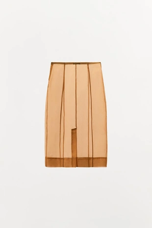 Юбка миди из органзы- Заказать в России