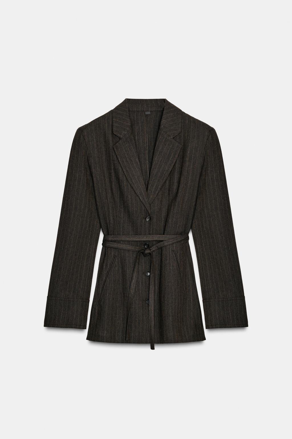 БЛЕЙЗЕР В ЕЛОЧКУ С ПОЯСОМ — ZW COLLECTION