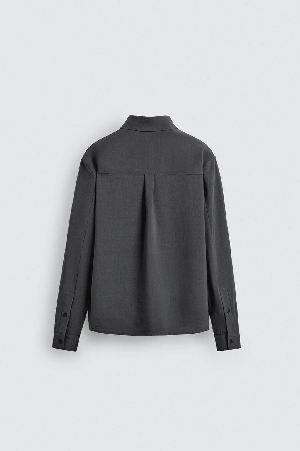 РУБАШКА RELAXED FIT ИЗ СТРУЯЩЕЙСЯ ТКАНИ