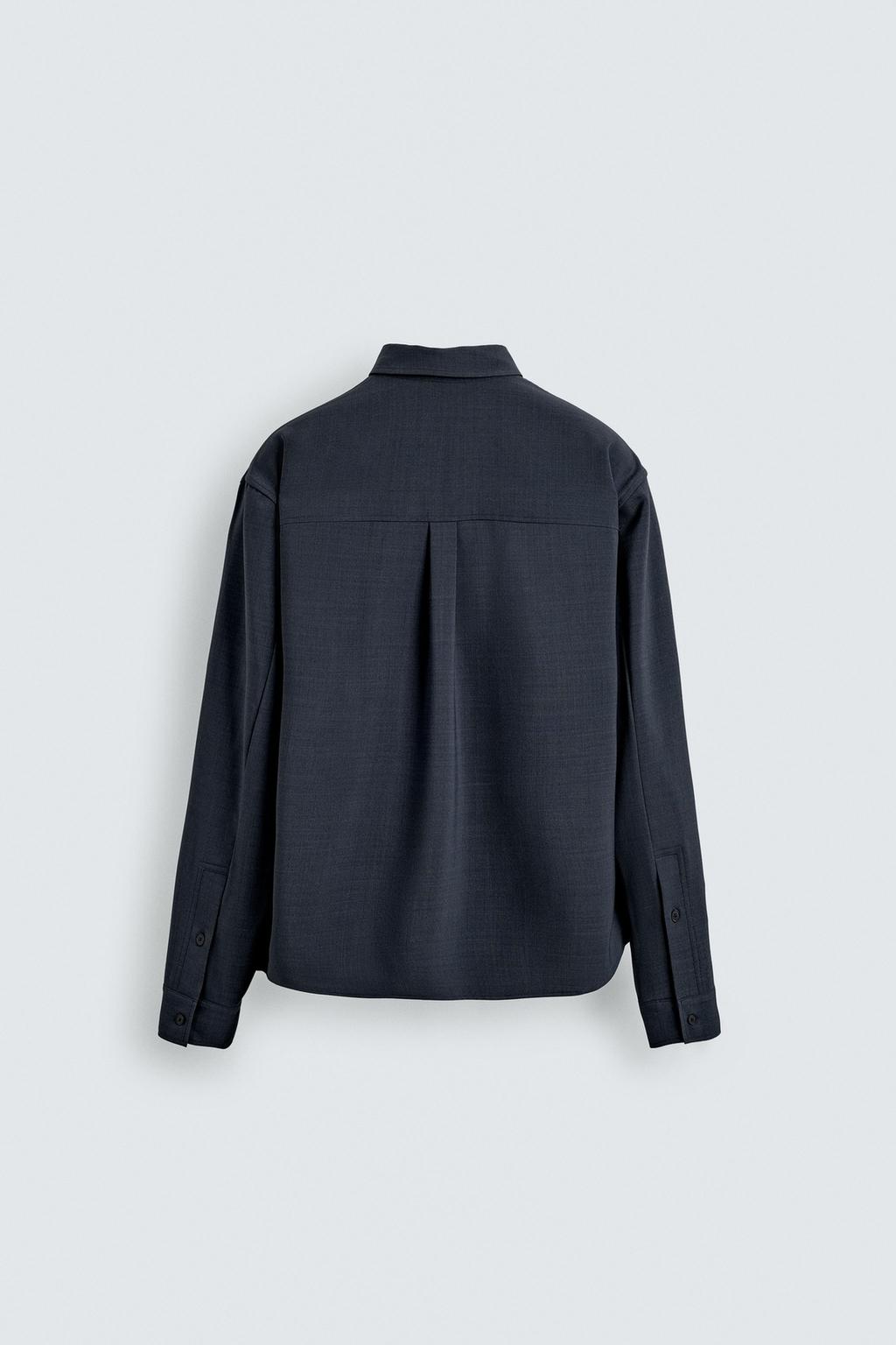 РУБАШКА RELAXED FIT ИЗ СТРУЯЩЕЙСЯ ТКАНИ