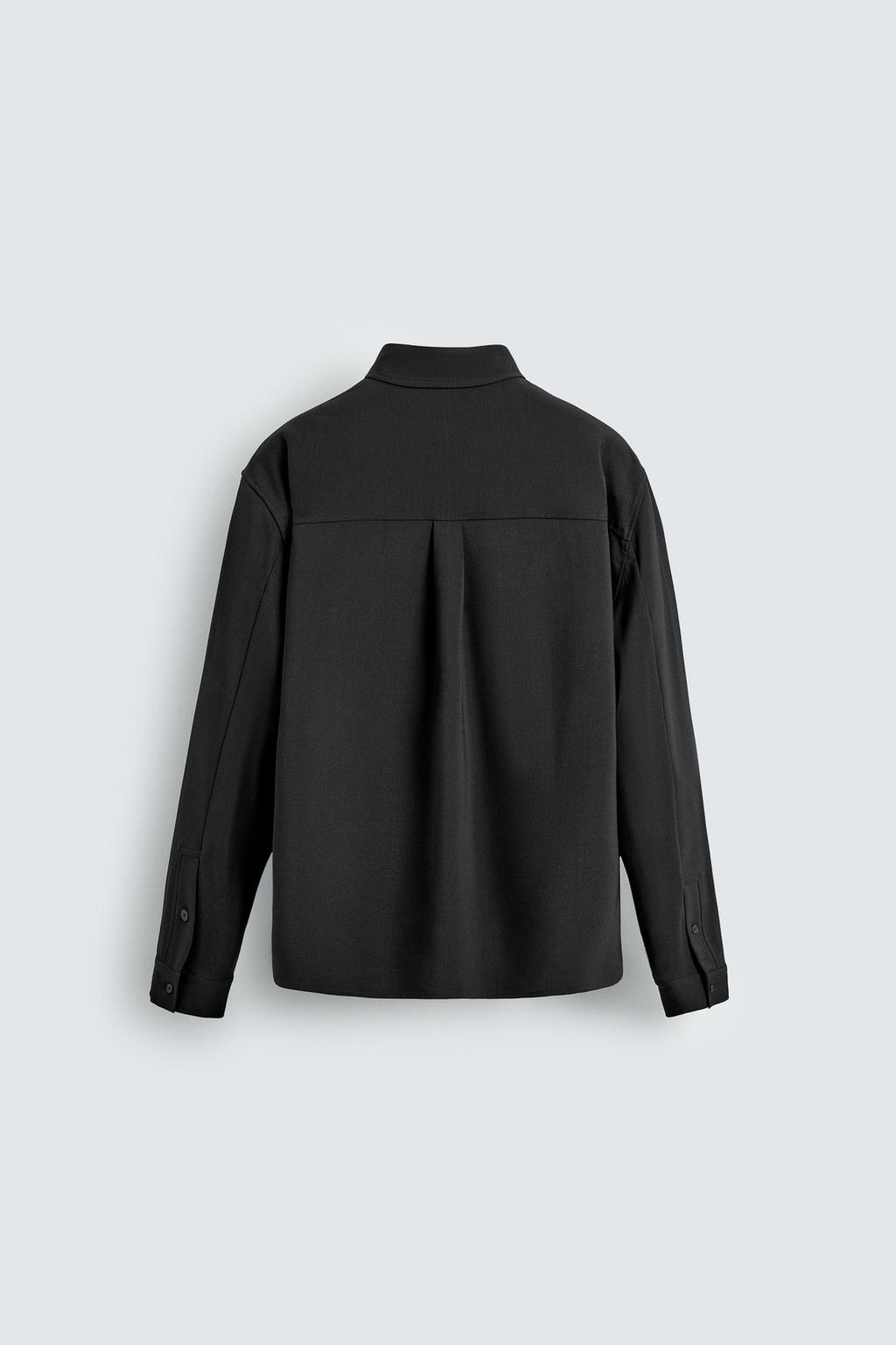 РУБАШКА RELAXED FIT ИЗ СТРУЯЩЕЙСЯ ТКАНИ