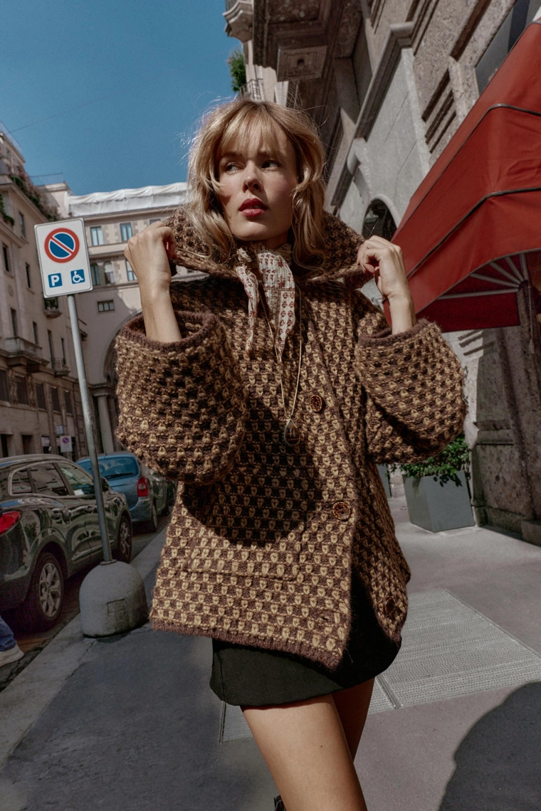 Трикотажная куртка oversize