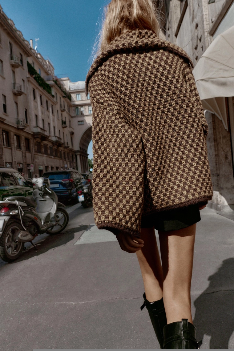 Трикотажная куртка oversize