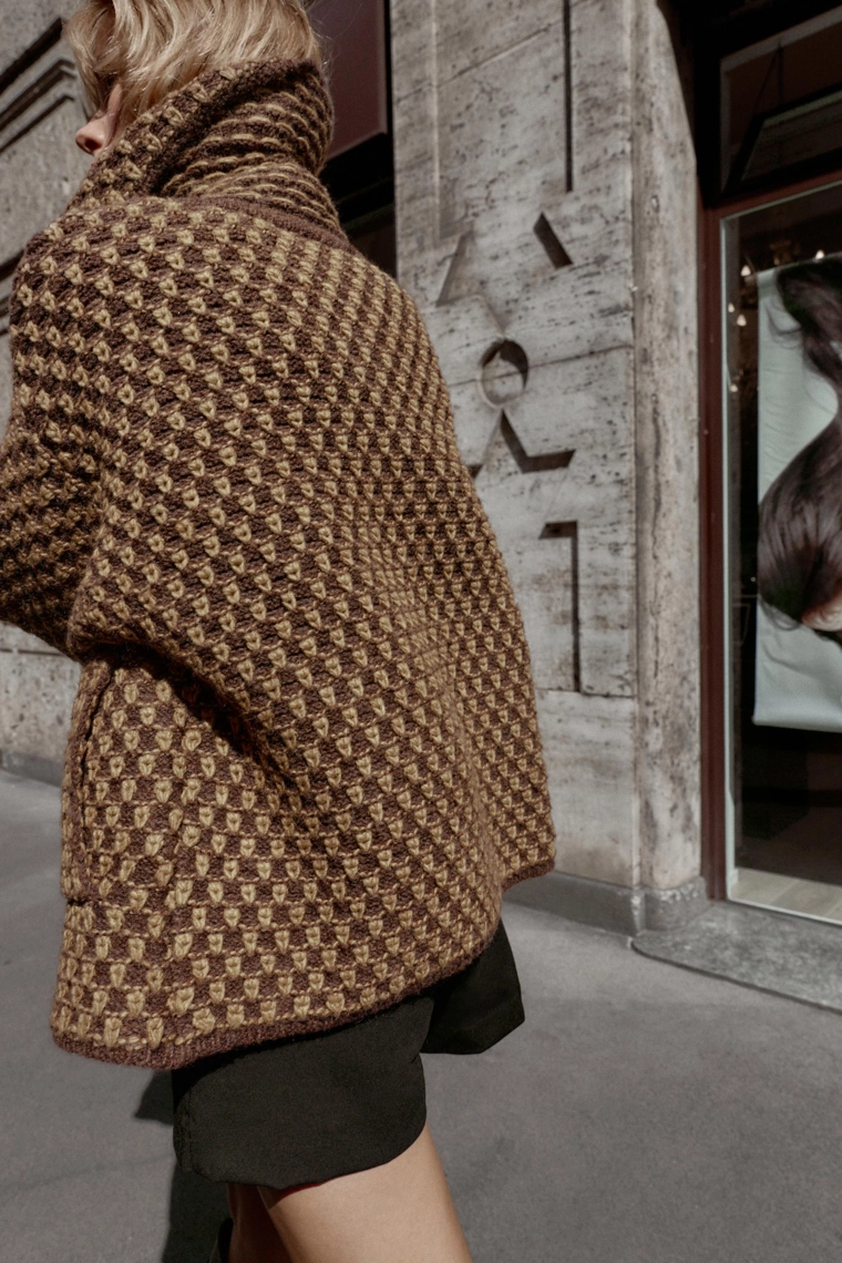 Трикотажная куртка oversize