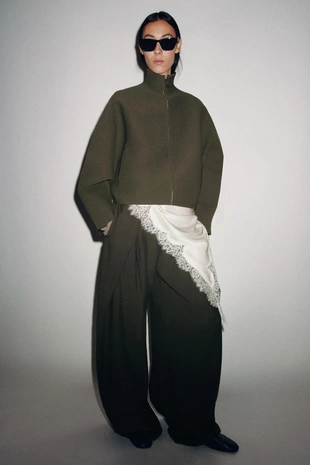 Трикотажная куртка с молнией- Заказать в России