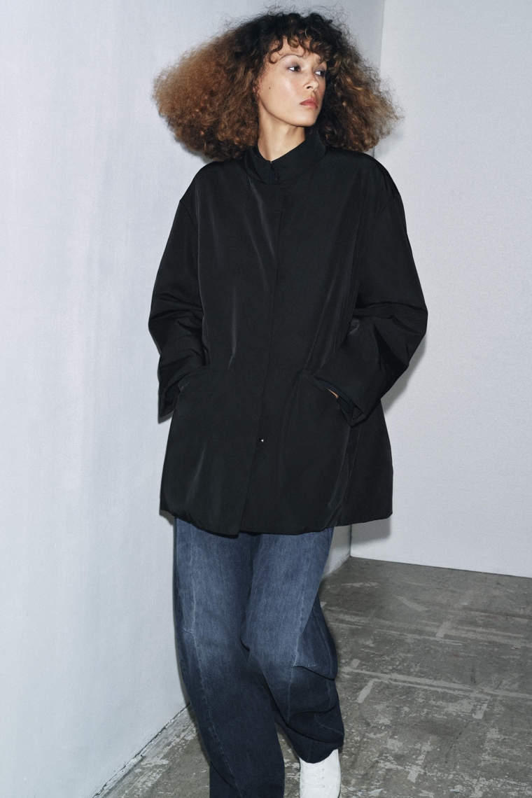 Zara Куртка из нейлона коллекции zw - Цвет черный - black | 0155/247