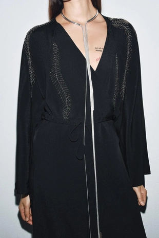 Ожерелье-чокер с металлическими кисточками- Заказать в России