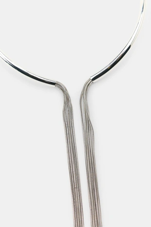 Ожерелье-чокер с металлическими кисточками- Заказать в России