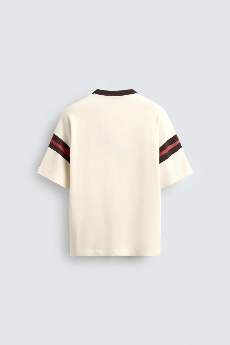 Майка в полоску с рельефным узором