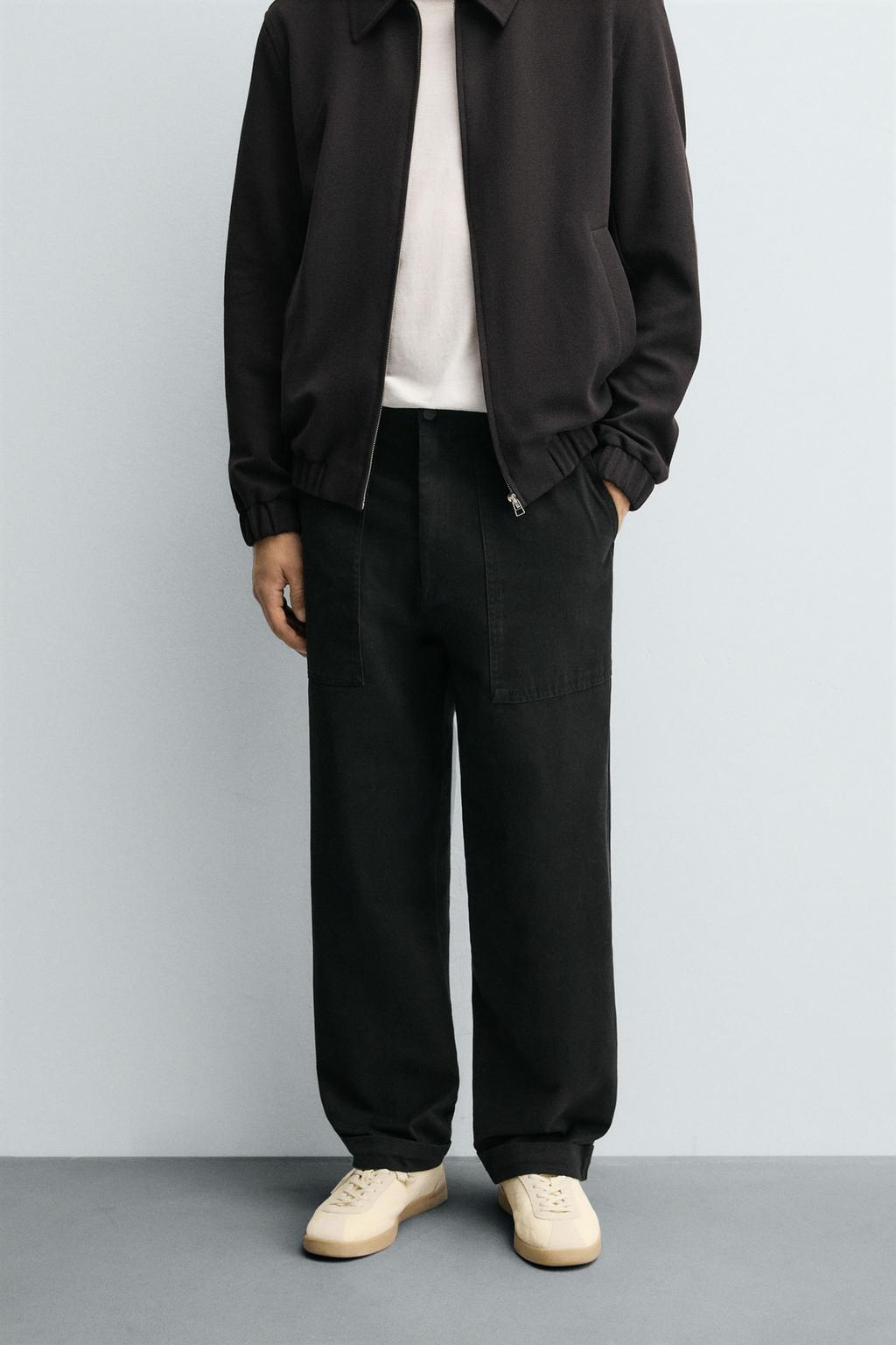 БРЮКИ STRAIGHT FIT ИЗ ТВИЛА