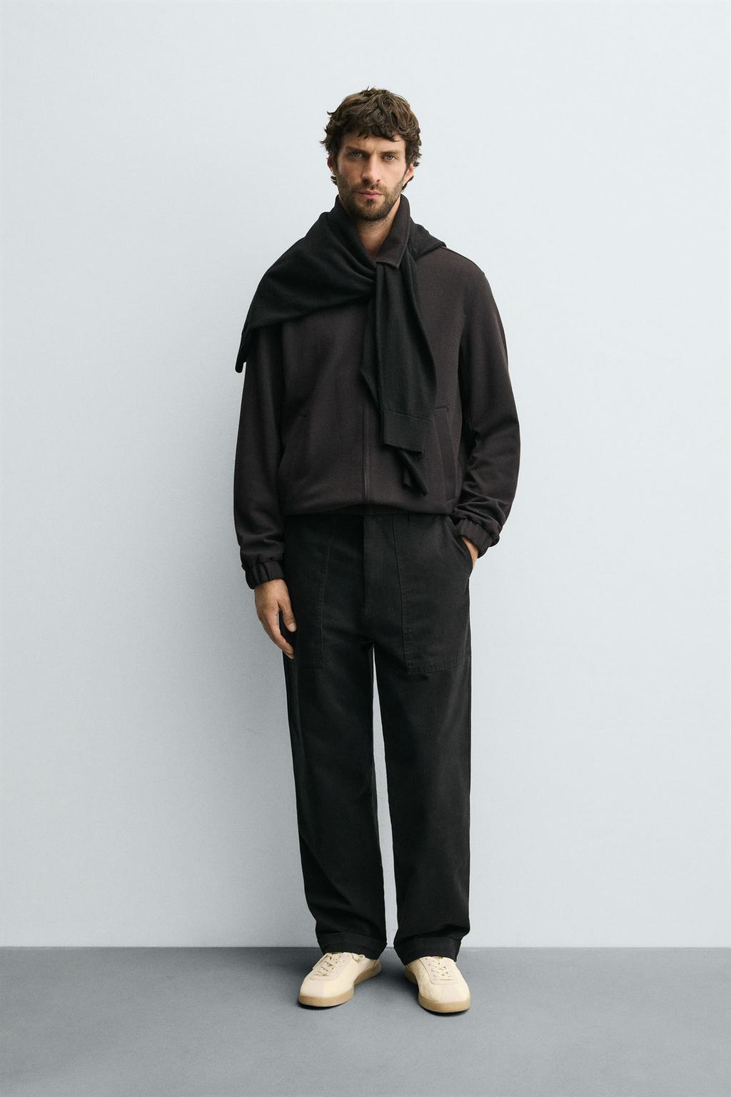 БРЮКИ STRAIGHT FIT ИЗ ТВИЛА