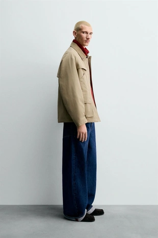 Короткий тренч CHAMPION ® X ZARA с карманами- Заказать в России