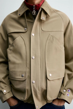 Короткий тренч CHAMPION ® X ZARA с карманами- Заказать в России