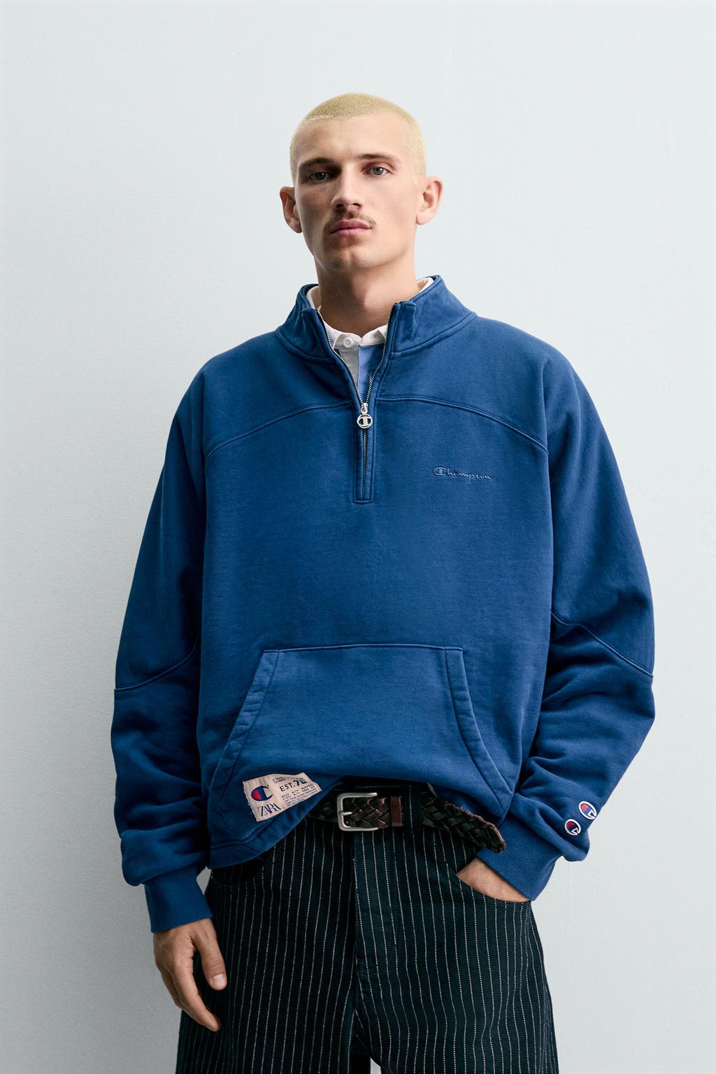 ТОЛСТОВКА CHAMPION ® X ZARA С ВОРОТНИКОМ НА МОЛНИИ