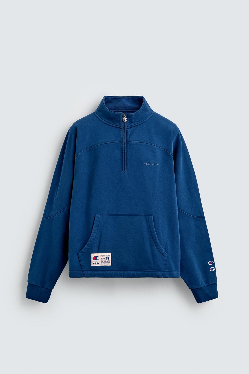 ТОЛСТОВКА CHAMPION ® X ZARA С ВОРОТНИКОМ НА МОЛНИИ