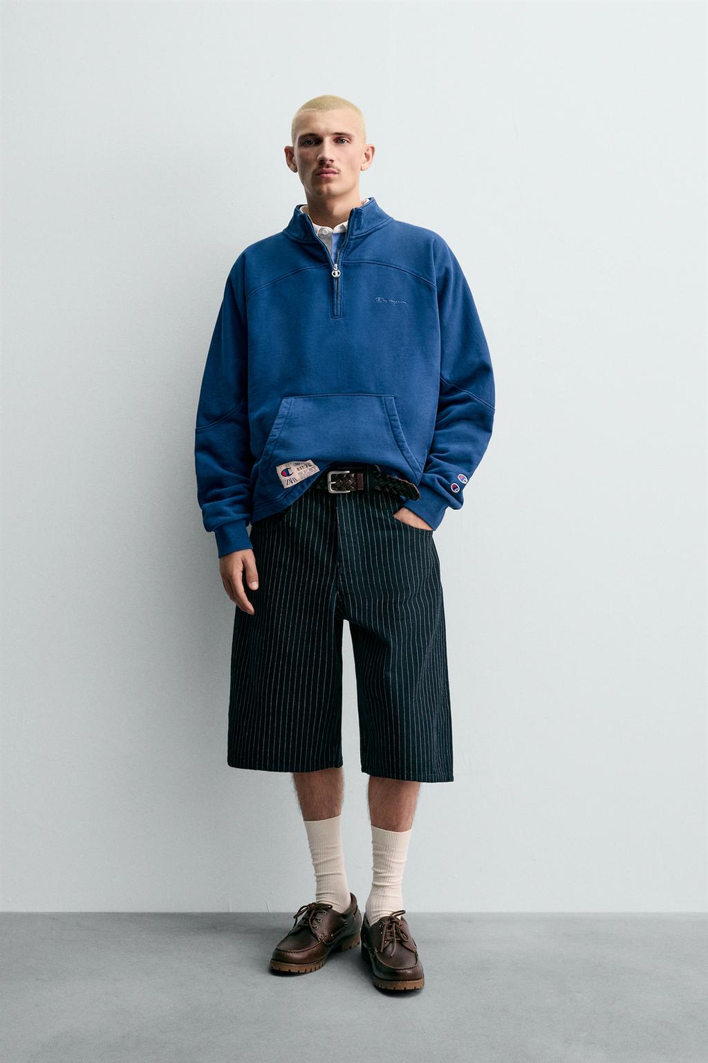 ТОЛСТОВКА CHAMPION ® X ZARA С ВОРОТНИКОМ НА МОЛНИИ