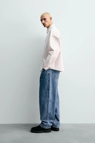 Джинсы свободного кроя CHAMPION ® X ZARA- Заказать в России