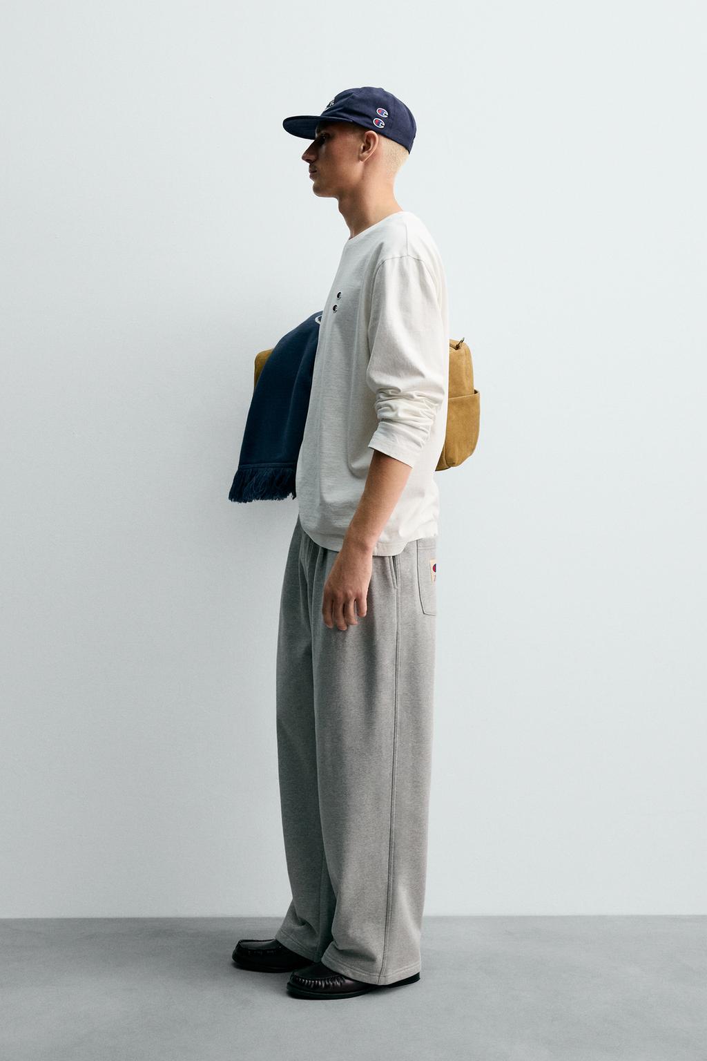 ФУТБОЛКА С ДЛИННЫМИ РУКАВАМИ И НАШИВКАМИ CHAMPION ® X ZARA