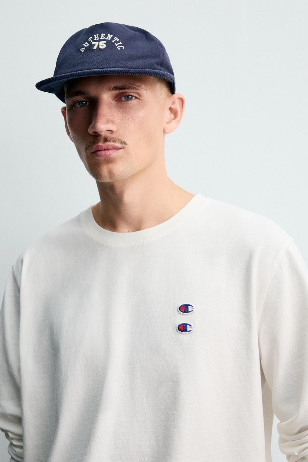 ФУТБОЛКА С ДЛИННЫМИ РУКАВАМИ И НАШИВКАМИ CHAMPION ® X ZARA