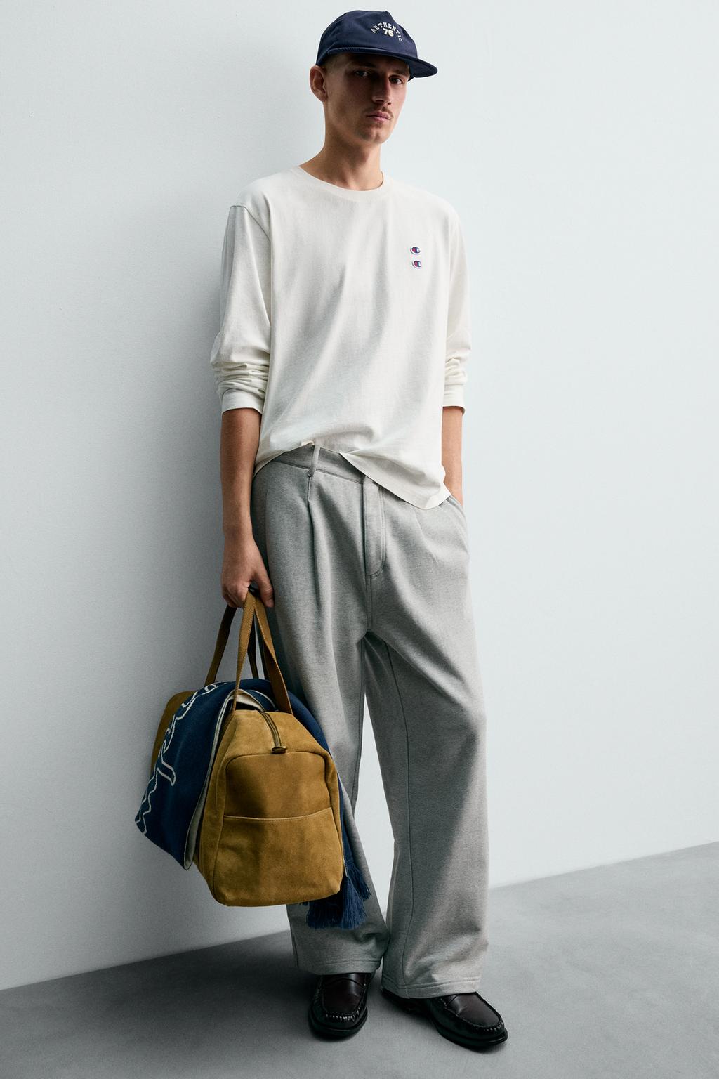 ФУТБОЛКА С ДЛИННЫМИ РУКАВАМИ И НАШИВКАМИ CHAMPION ® X ZARA