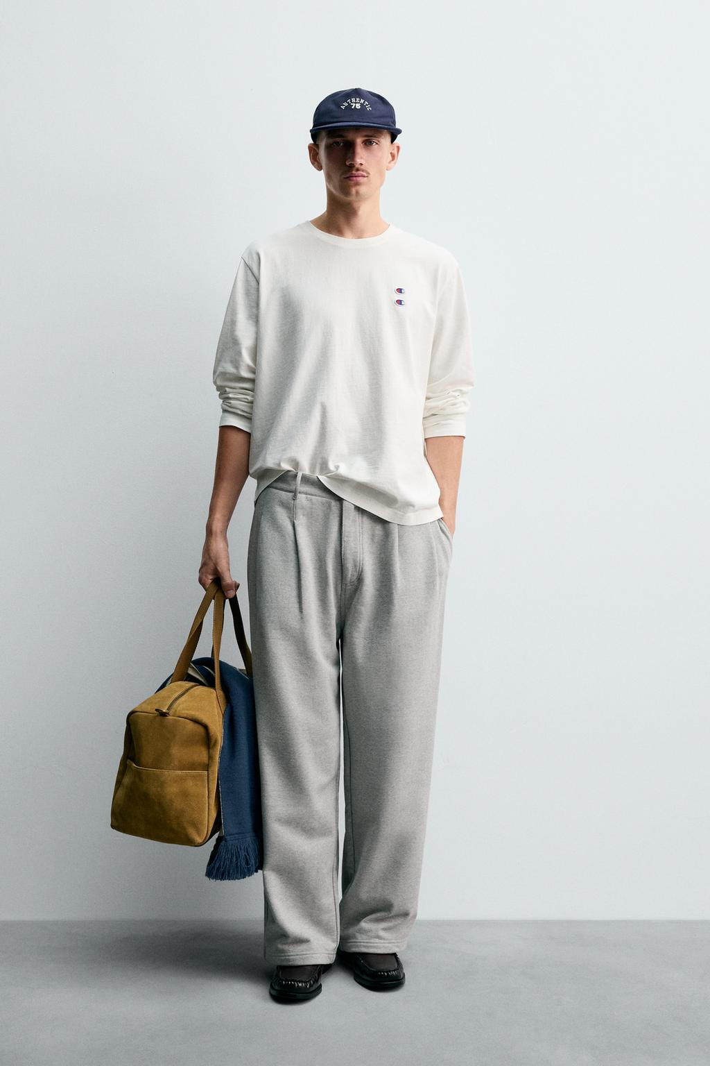ФУТБОЛКА С ДЛИННЫМИ РУКАВАМИ И НАШИВКАМИ CHAMPION ® X ZARA