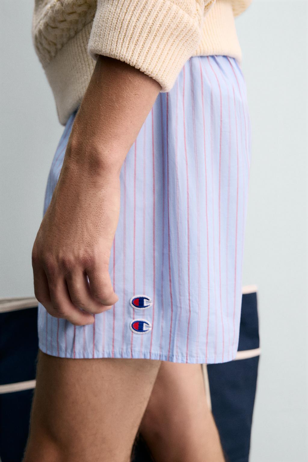 БОКСЕРЫ ИЗ ПОПЛИНА CHAMPION ® X ZARA