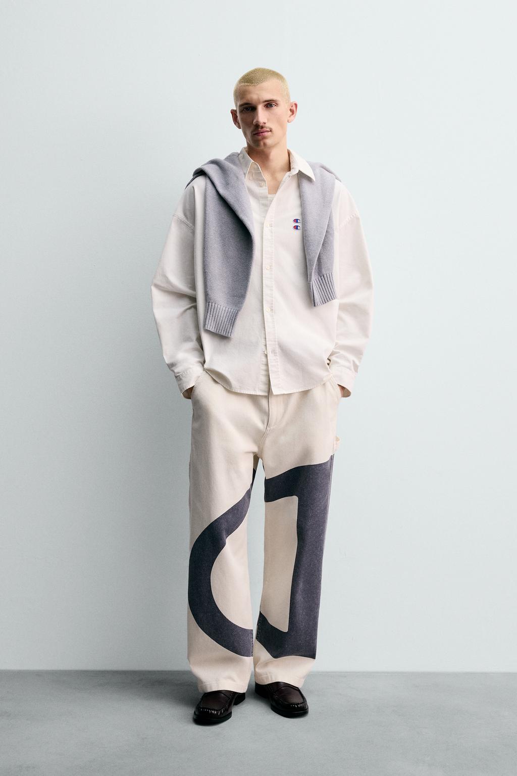 РУБАШКА ОКСФОРД С НАШИВКАМИ CHAMPION ® X ZARA