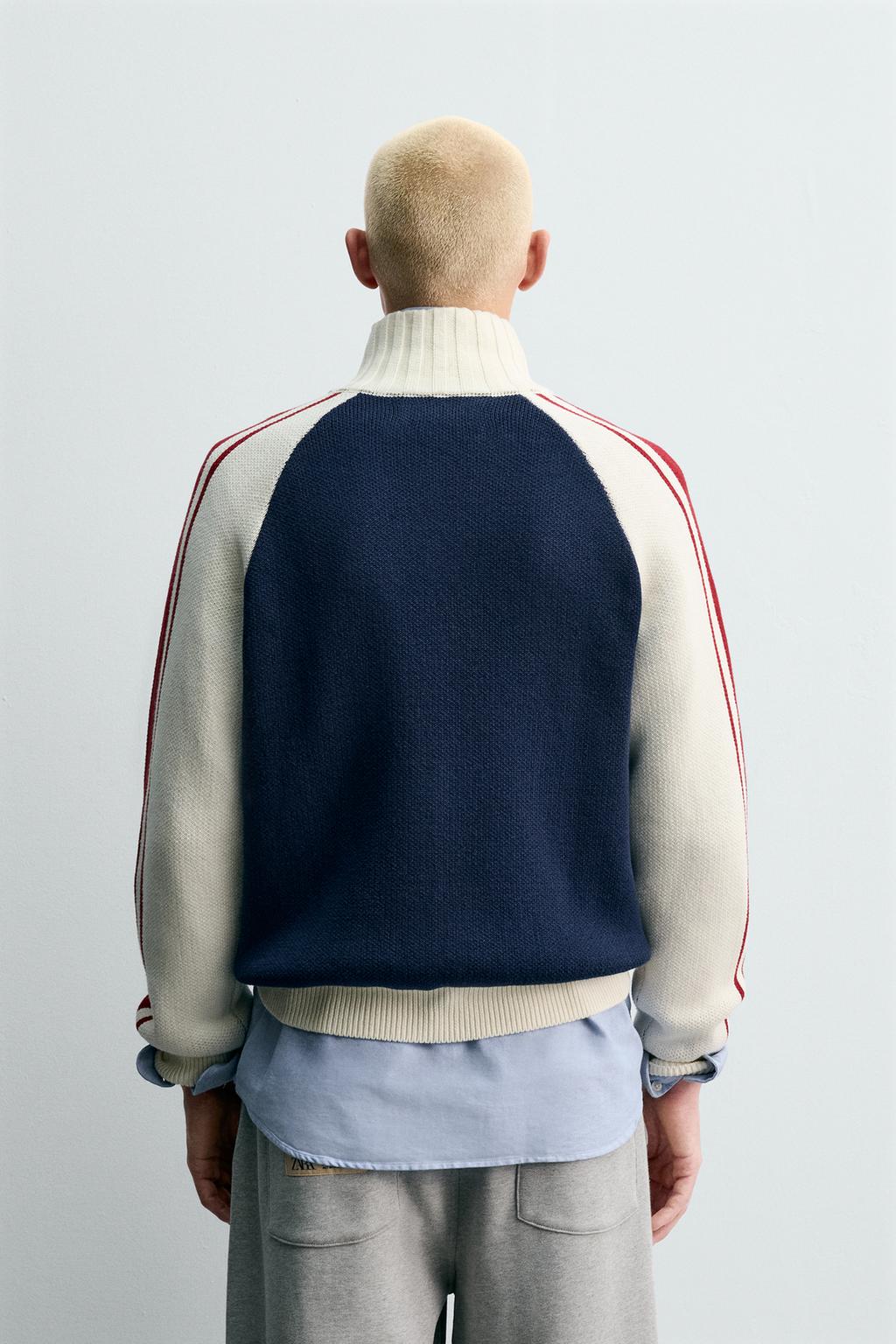 КАРДИГАН В СТИЛЕ КОЛОР-БЛОК С ЛАМПАСАМИ CHAMPION ® X ZARA