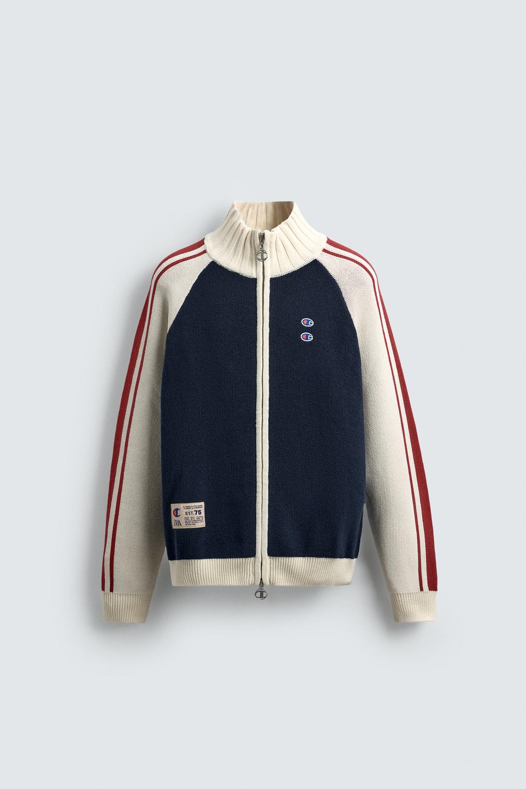 КАРДИГАН В СТИЛЕ КОЛОР-БЛОК С ЛАМПАСАМИ CHAMPION ® X ZARA