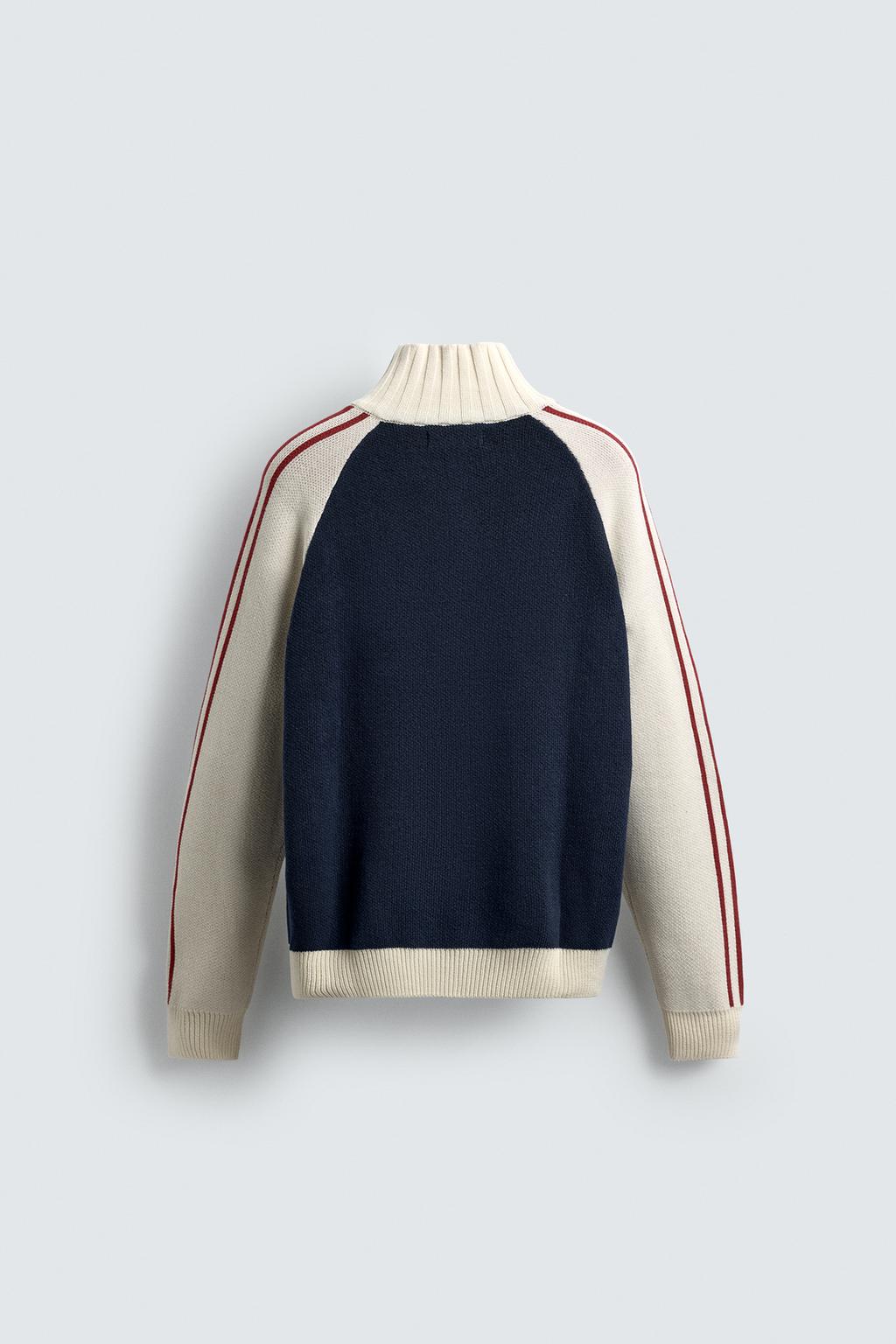 КАРДИГАН В СТИЛЕ КОЛОР-БЛОК С ЛАМПАСАМИ CHAMPION ® X ZARA