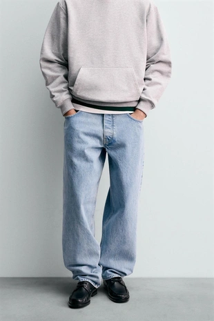 Джинсы свободного кроя CHAMPION ® X ZARA- Заказать в России