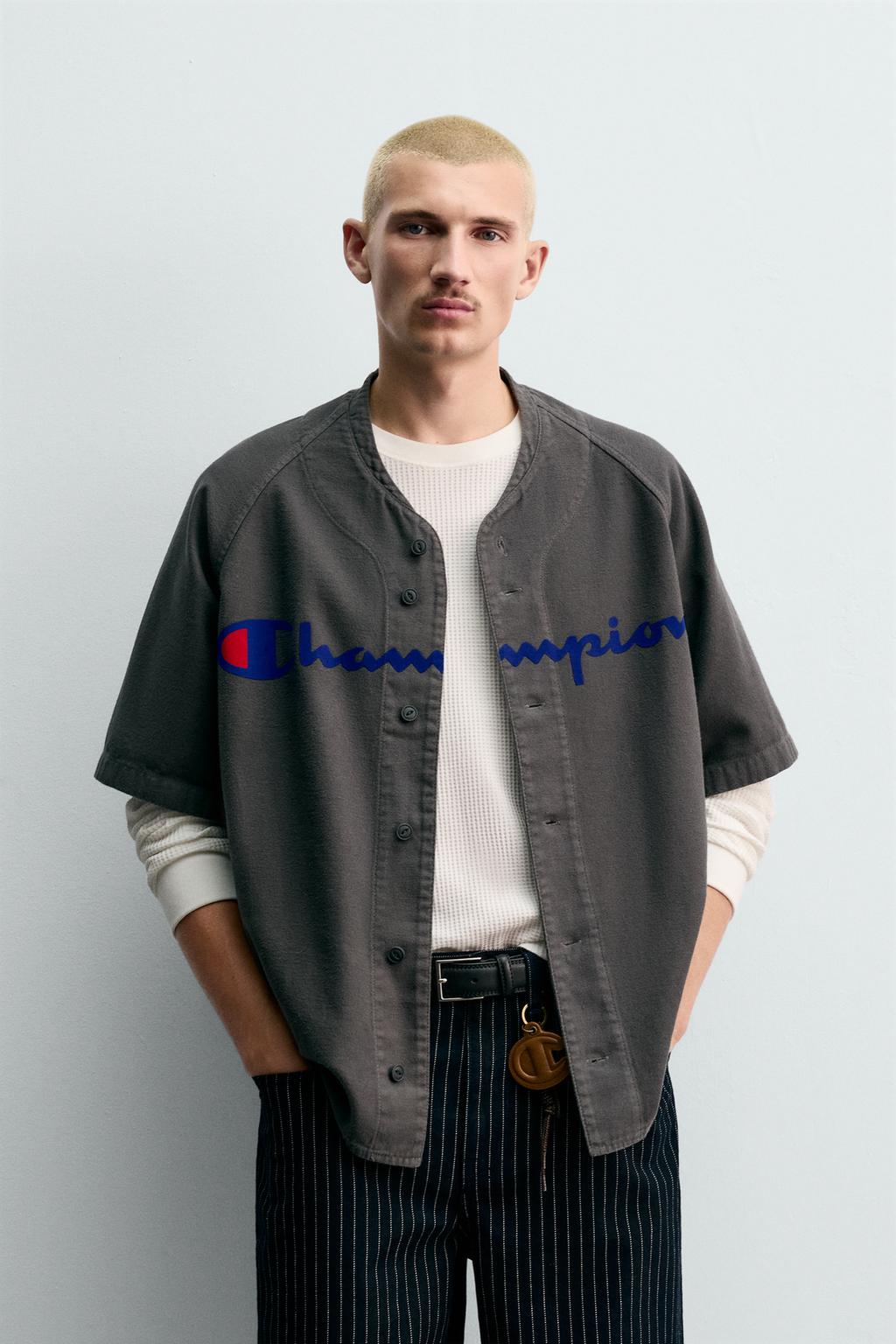РУБАШКА BASEBALL С ПРИНТОМ CHAMPION ® X ZARA