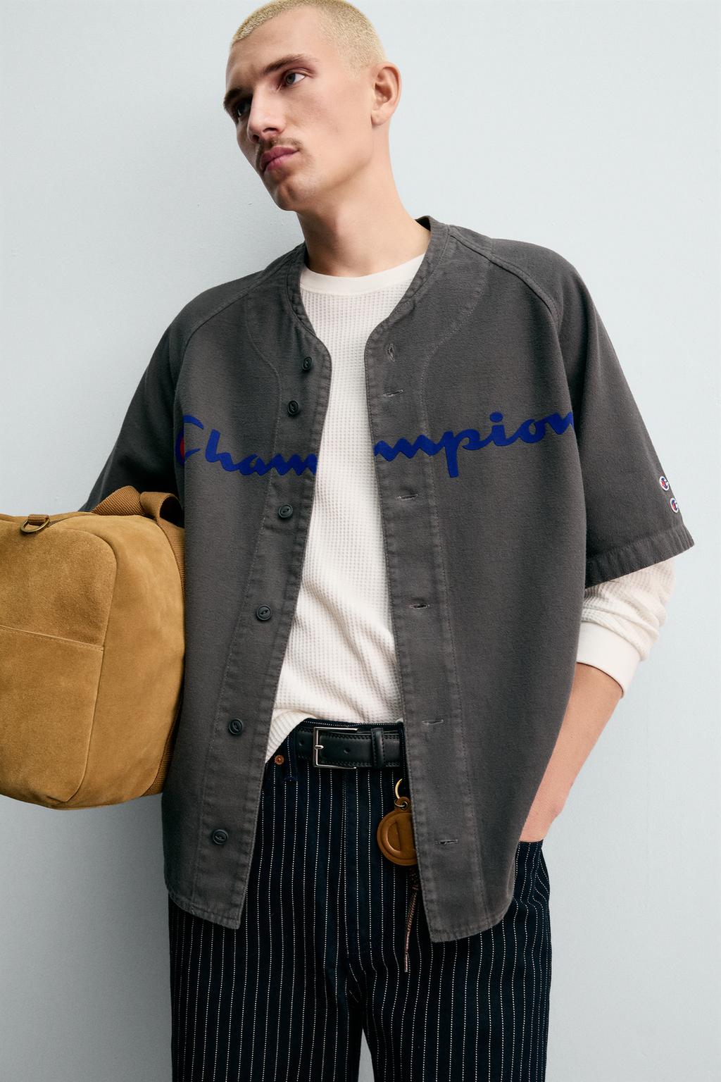 РУБАШКА BASEBALL С ПРИНТОМ CHAMPION ® X ZARA
